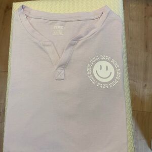 PINK Victoria's Secret Light Purple Short Sleeve Tee XL